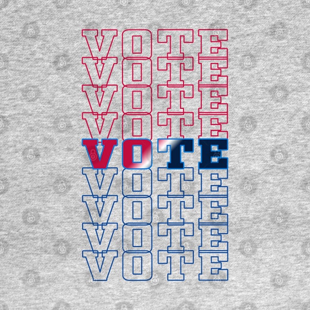 Vote Red White & Blue by IronLung Designs